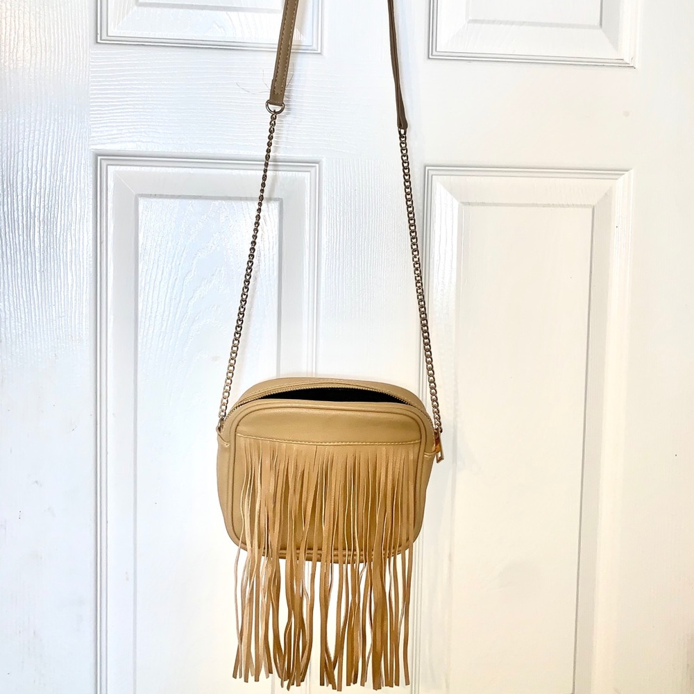Crossbody Purse with Fringe Detail